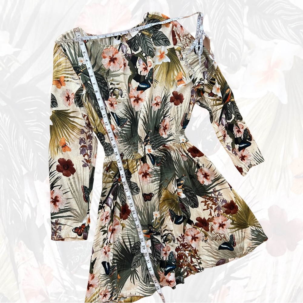 H&M Floral & Butterfly Romper, Size 12 - Picture 3 of 4